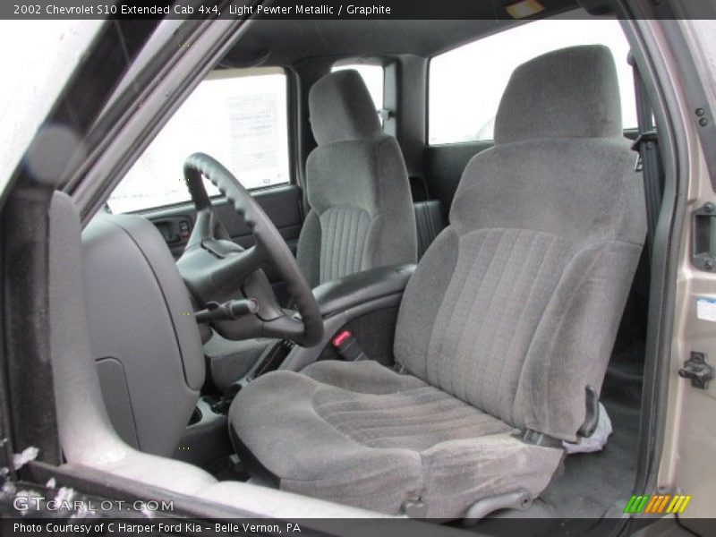 Light Pewter Metallic / Graphite 2002 Chevrolet S10 Extended Cab 4x4
