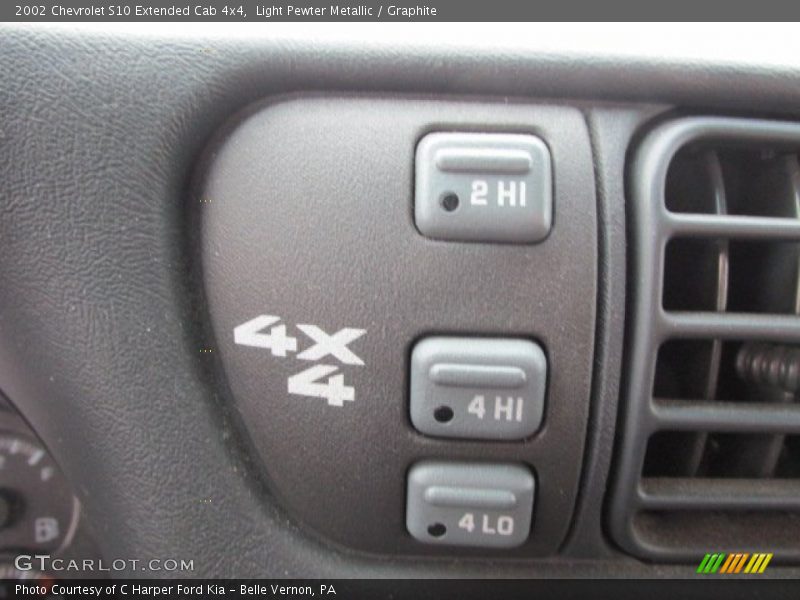 Light Pewter Metallic / Graphite 2002 Chevrolet S10 Extended Cab 4x4
