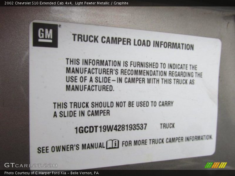 Light Pewter Metallic / Graphite 2002 Chevrolet S10 Extended Cab 4x4