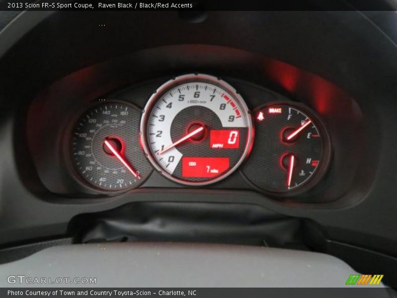 Raven Black / Black/Red Accents 2013 Scion FR-S Sport Coupe
