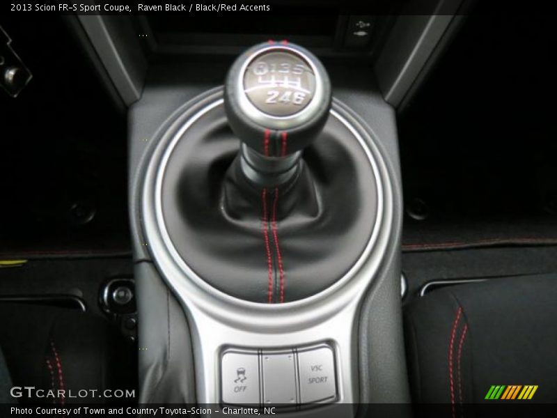 Raven Black / Black/Red Accents 2013 Scion FR-S Sport Coupe