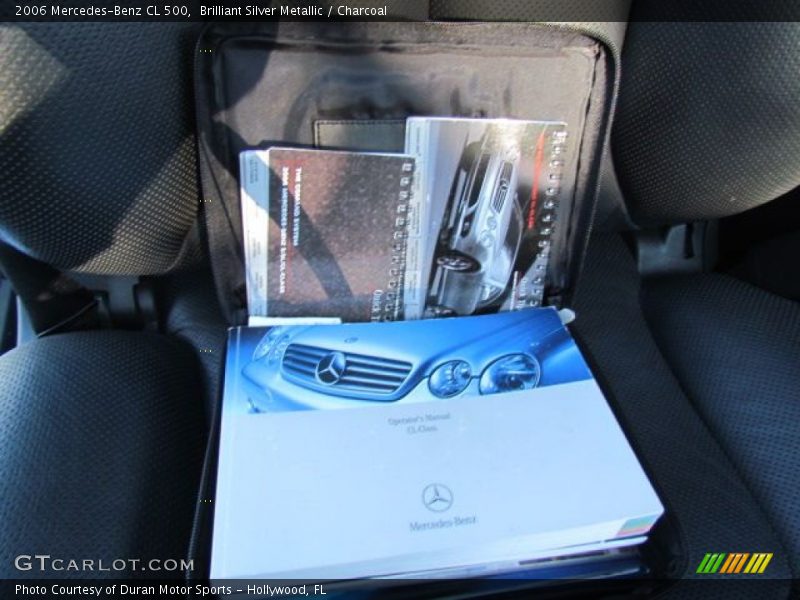 Brilliant Silver Metallic / Charcoal 2006 Mercedes-Benz CL 500