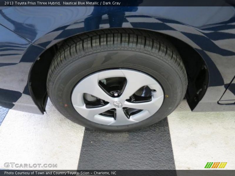 Nautical Blue Metallic / Dark Gray 2013 Toyota Prius Three Hybrid
