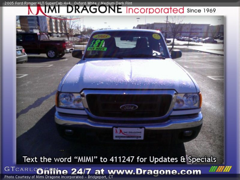 Oxford White / Medium Dark Flint 2005 Ford Ranger XLT SuperCab 4x4