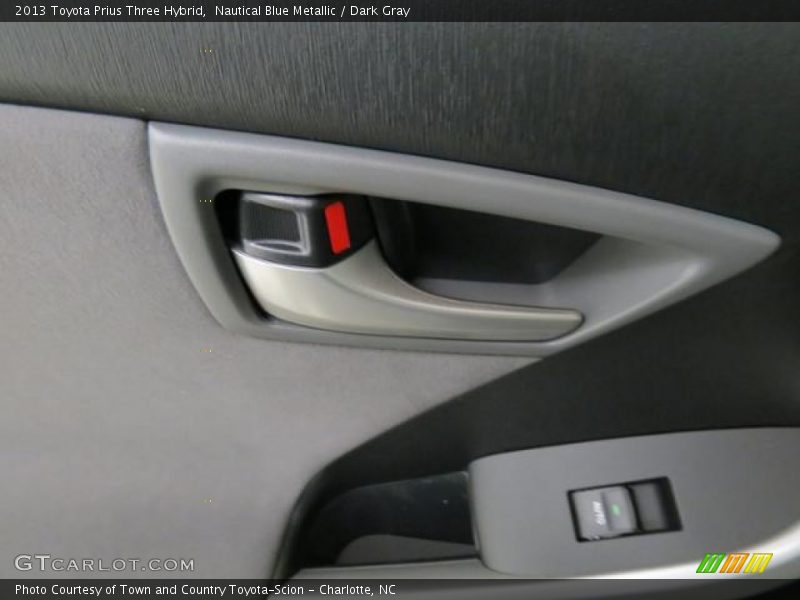 Nautical Blue Metallic / Dark Gray 2013 Toyota Prius Three Hybrid