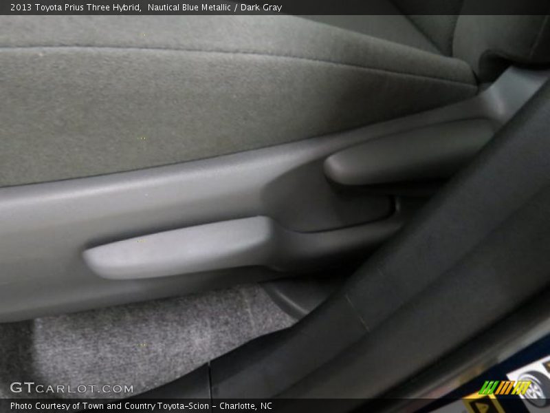 Nautical Blue Metallic / Dark Gray 2013 Toyota Prius Three Hybrid