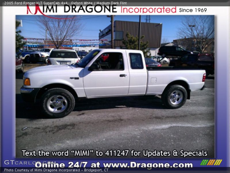Oxford White / Medium Dark Flint 2005 Ford Ranger XLT SuperCab 4x4