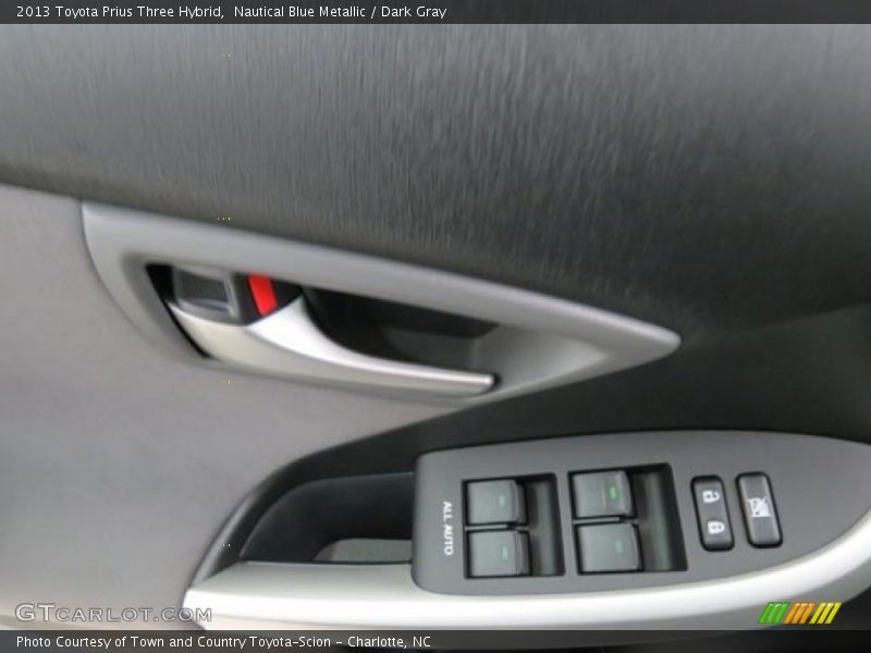 Nautical Blue Metallic / Dark Gray 2013 Toyota Prius Three Hybrid