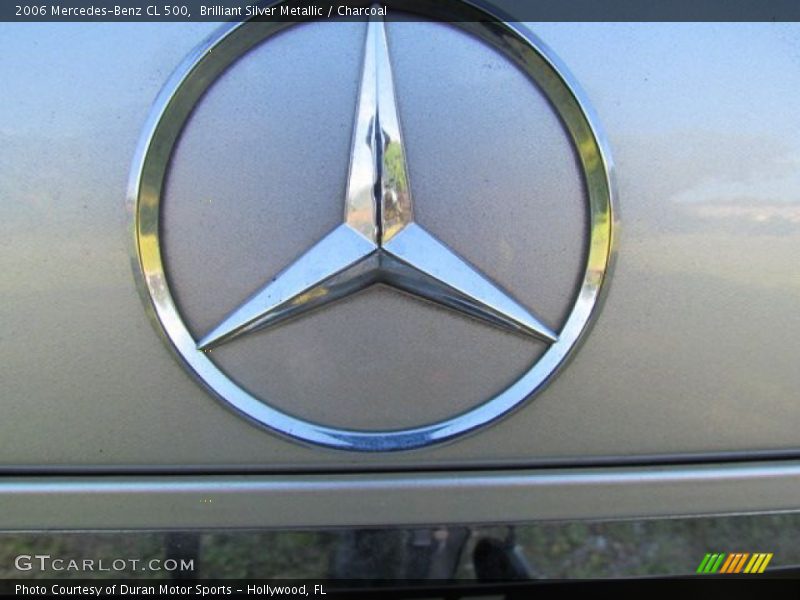 Brilliant Silver Metallic / Charcoal 2006 Mercedes-Benz CL 500