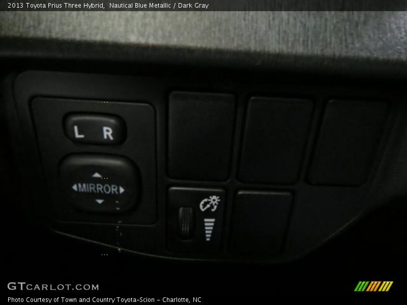 Nautical Blue Metallic / Dark Gray 2013 Toyota Prius Three Hybrid
