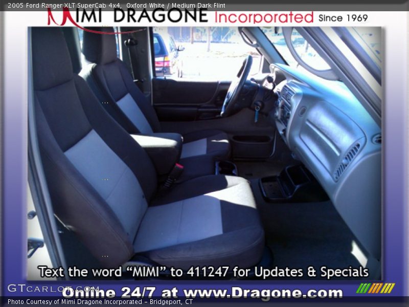 Oxford White / Medium Dark Flint 2005 Ford Ranger XLT SuperCab 4x4