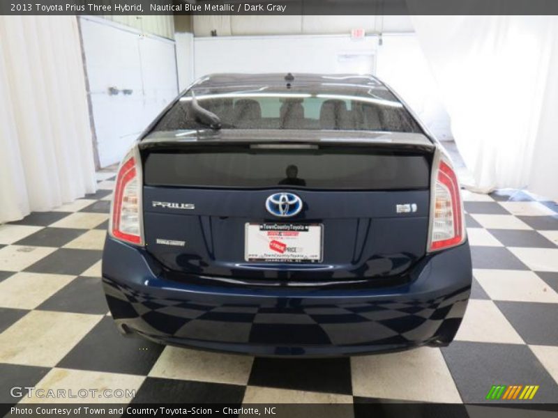 Nautical Blue Metallic / Dark Gray 2013 Toyota Prius Three Hybrid