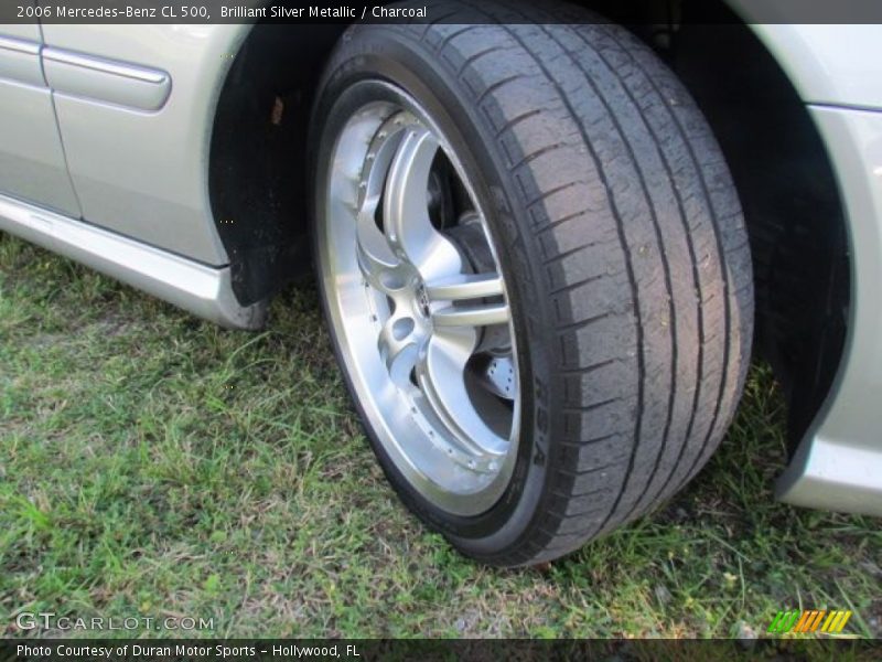 Brilliant Silver Metallic / Charcoal 2006 Mercedes-Benz CL 500