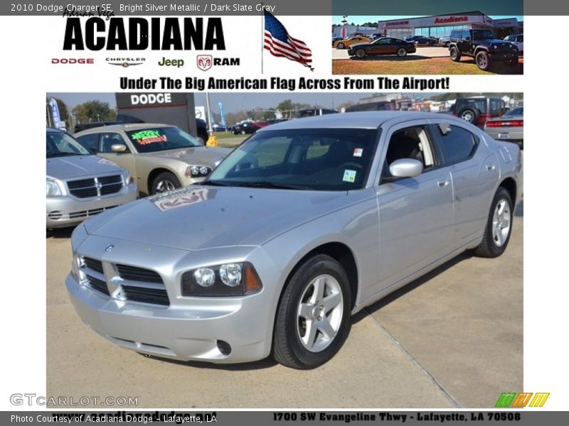 Bright Silver Metallic / Dark Slate Gray 2010 Dodge Charger SE