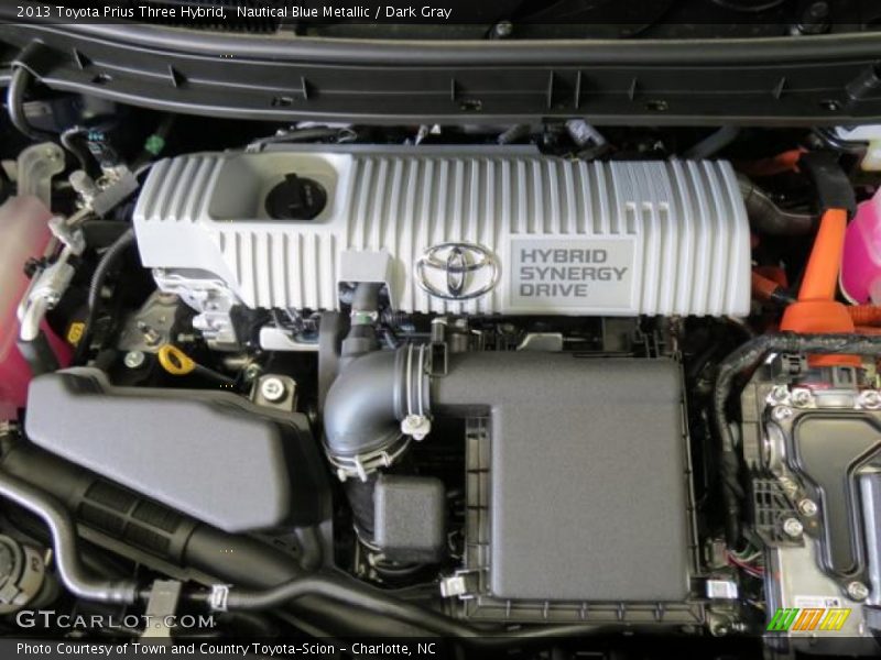 Nautical Blue Metallic / Dark Gray 2013 Toyota Prius Three Hybrid