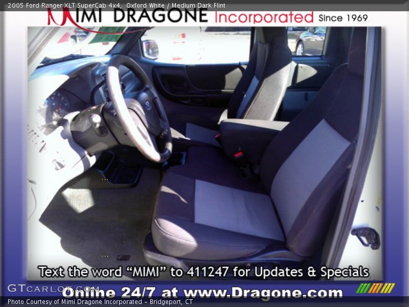 Oxford White / Medium Dark Flint 2005 Ford Ranger XLT SuperCab 4x4
