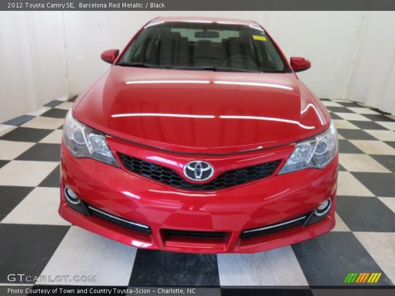Barcelona Red Metallic / Black 2012 Toyota Camry SE