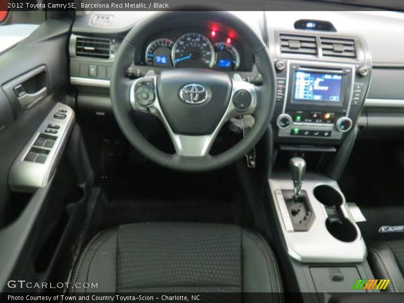 Barcelona Red Metallic / Black 2012 Toyota Camry SE