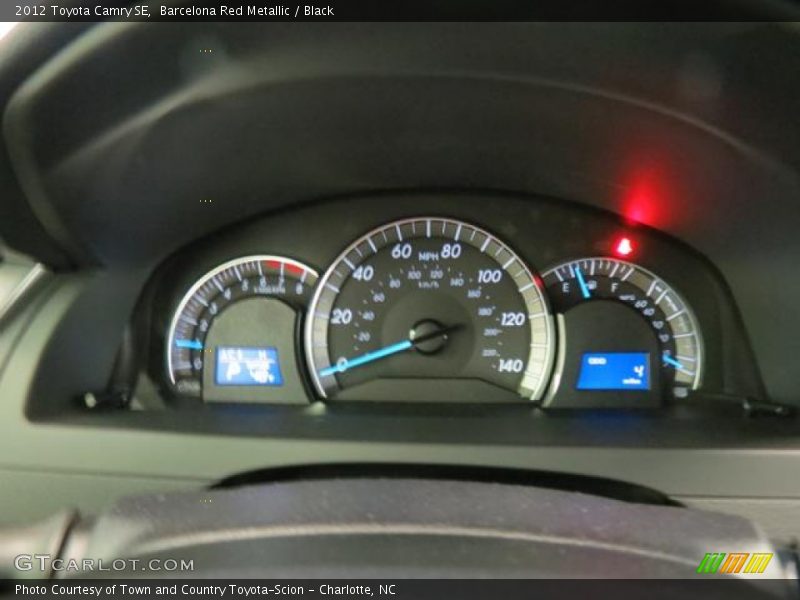 Barcelona Red Metallic / Black 2012 Toyota Camry SE
