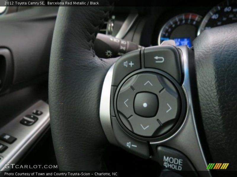 Barcelona Red Metallic / Black 2012 Toyota Camry SE