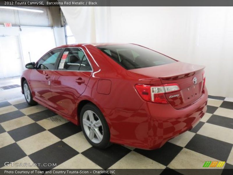 Barcelona Red Metallic / Black 2012 Toyota Camry SE