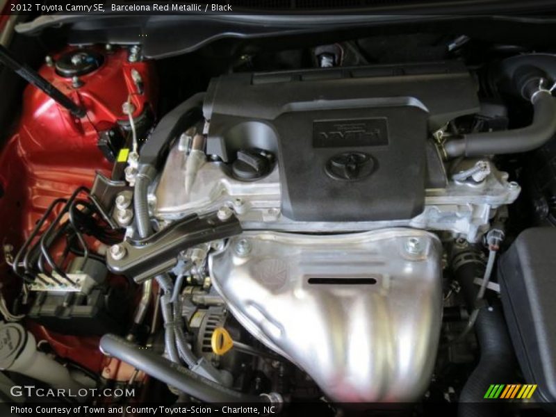 Barcelona Red Metallic / Black 2012 Toyota Camry SE