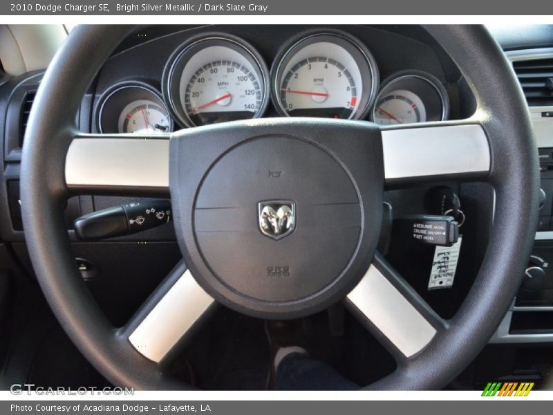 Bright Silver Metallic / Dark Slate Gray 2010 Dodge Charger SE