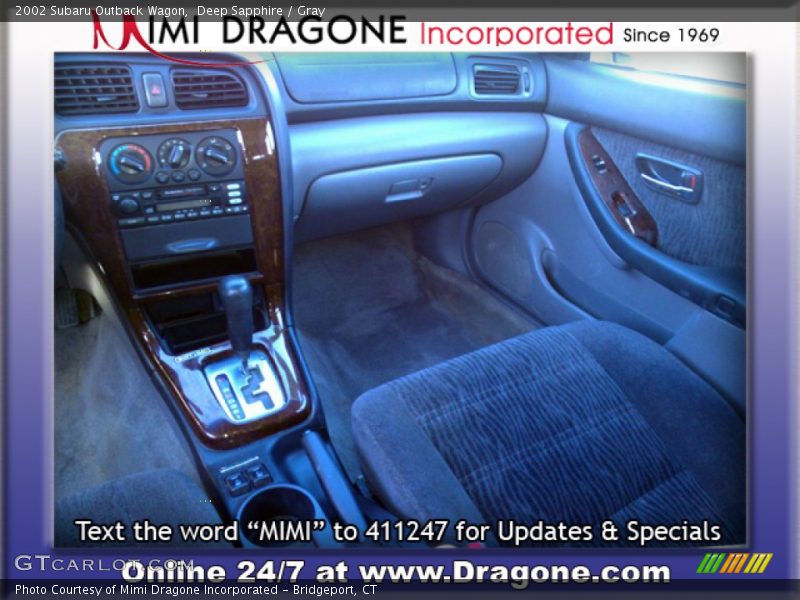 Deep Sapphire / Gray 2002 Subaru Outback Wagon
