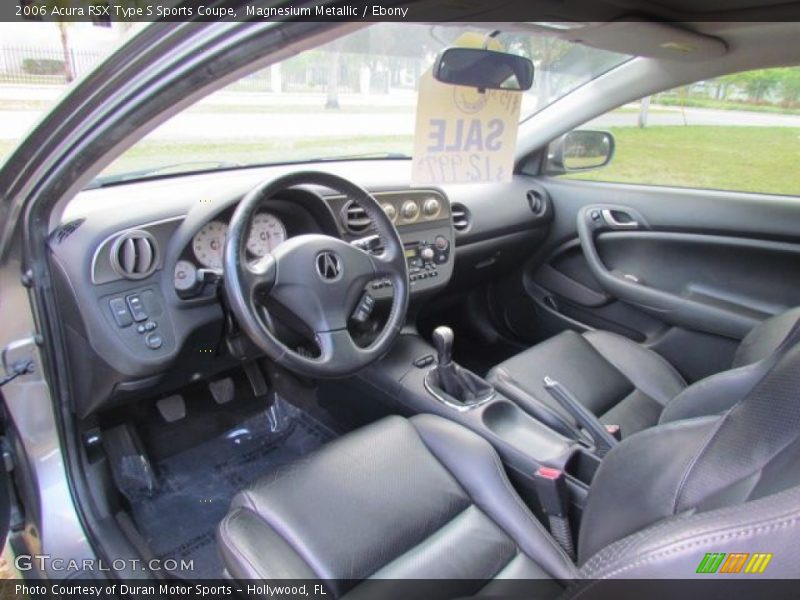 Ebony Interior - 2006 RSX Type S Sports Coupe 