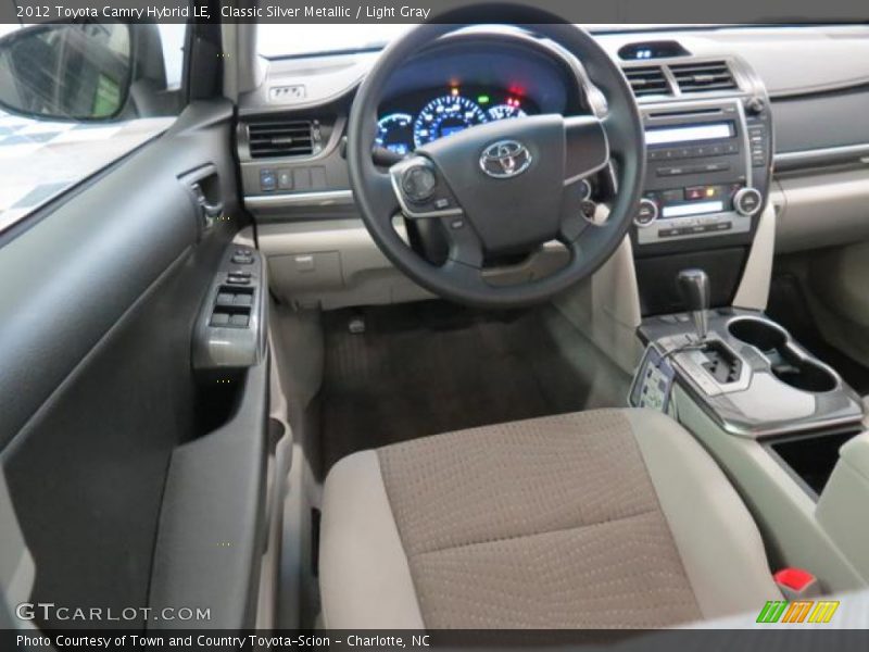 Classic Silver Metallic / Light Gray 2012 Toyota Camry Hybrid LE