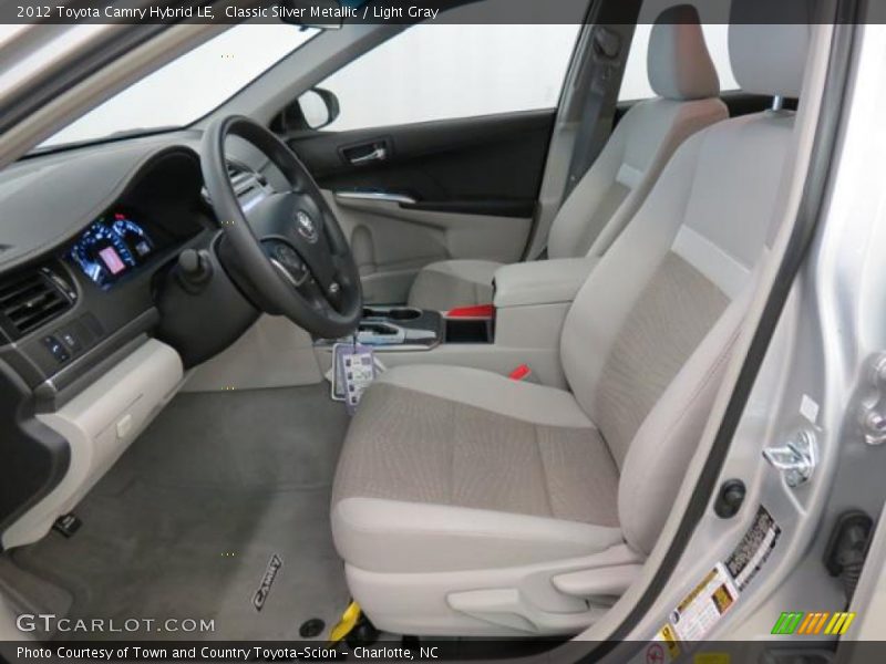 Classic Silver Metallic / Light Gray 2012 Toyota Camry Hybrid LE