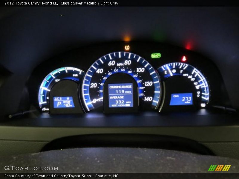 Classic Silver Metallic / Light Gray 2012 Toyota Camry Hybrid LE