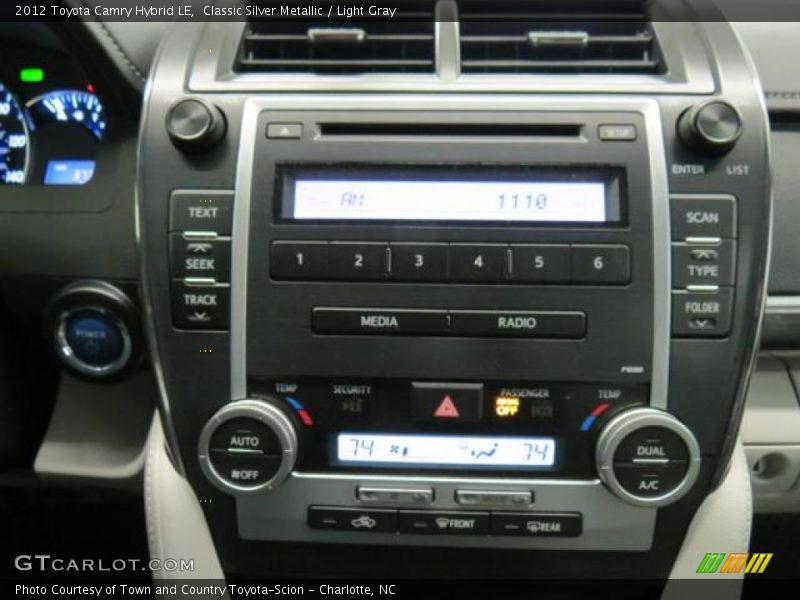 Classic Silver Metallic / Light Gray 2012 Toyota Camry Hybrid LE