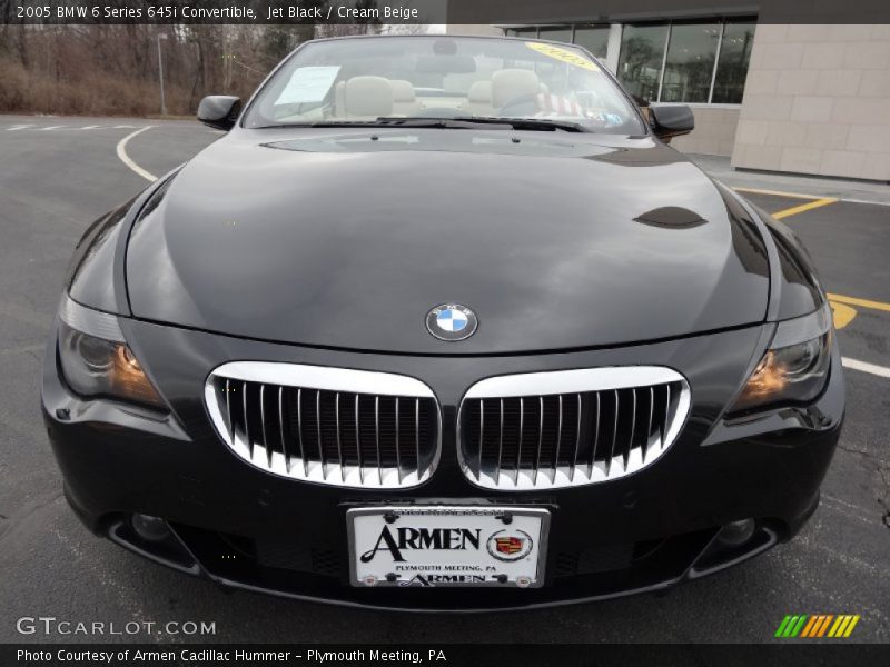 Jet Black / Cream Beige 2005 BMW 6 Series 645i Convertible