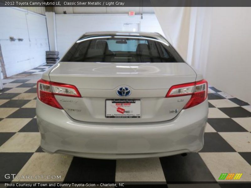 Classic Silver Metallic / Light Gray 2012 Toyota Camry Hybrid LE
