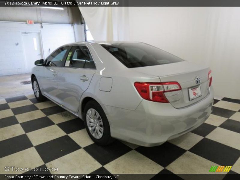 Classic Silver Metallic / Light Gray 2012 Toyota Camry Hybrid LE