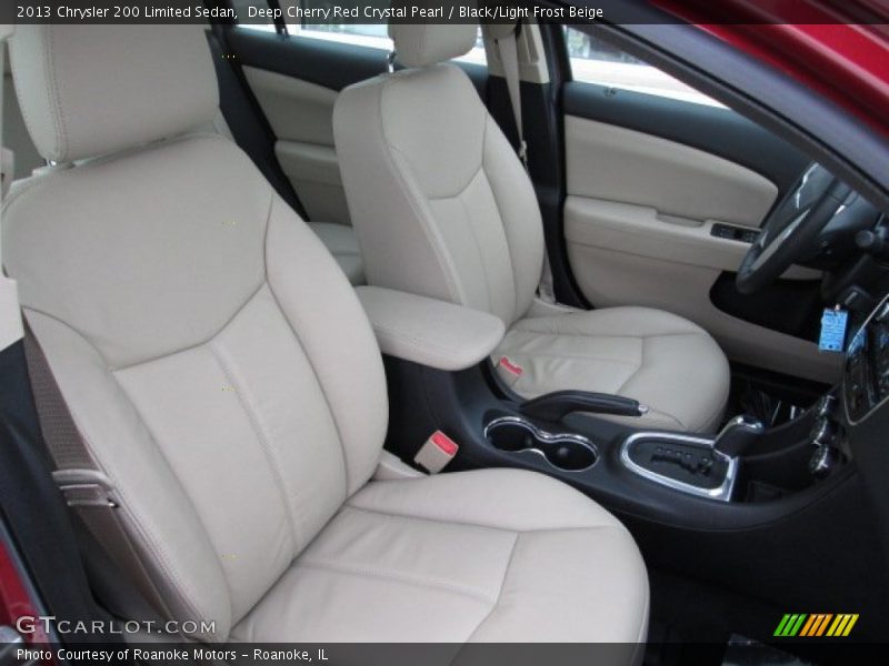 Deep Cherry Red Crystal Pearl / Black/Light Frost Beige 2013 Chrysler 200 Limited Sedan