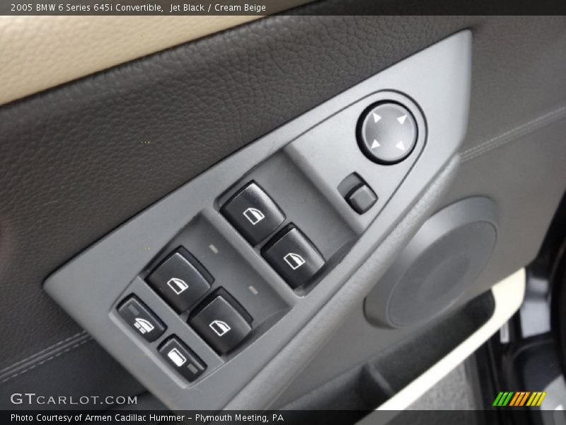 Jet Black / Cream Beige 2005 BMW 6 Series 645i Convertible