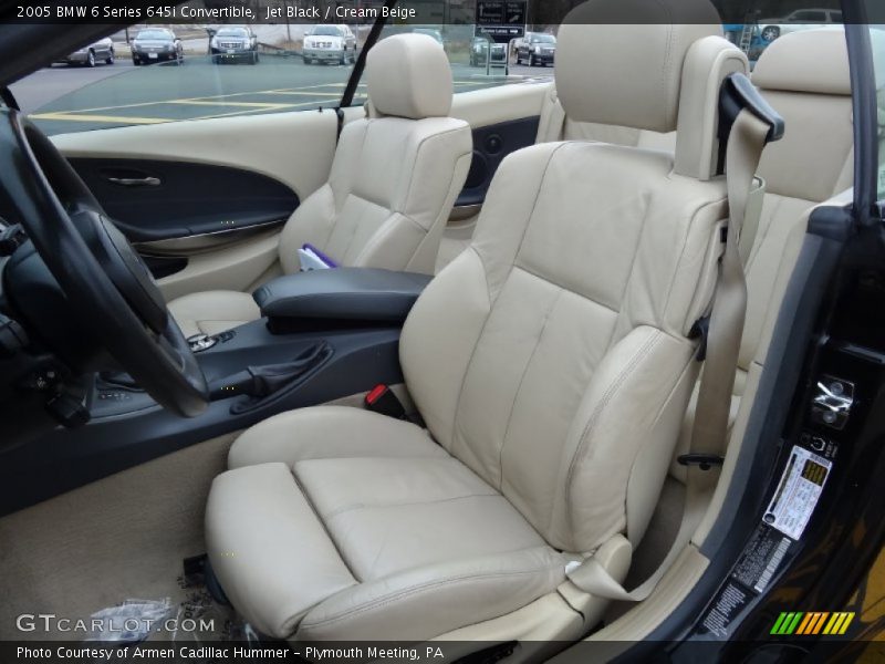 Front Seat of 2005 6 Series 645i Convertible
