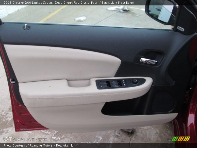 Deep Cherry Red Crystal Pearl / Black/Light Frost Beige 2013 Chrysler 200 Limited Sedan