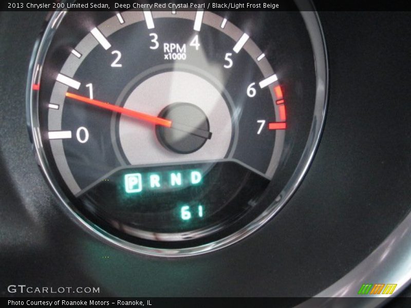 Deep Cherry Red Crystal Pearl / Black/Light Frost Beige 2013 Chrysler 200 Limited Sedan