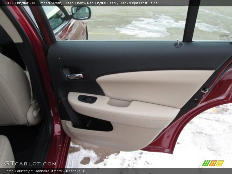 Deep Cherry Red Crystal Pearl / Black/Light Frost Beige 2013 Chrysler 200 Limited Sedan