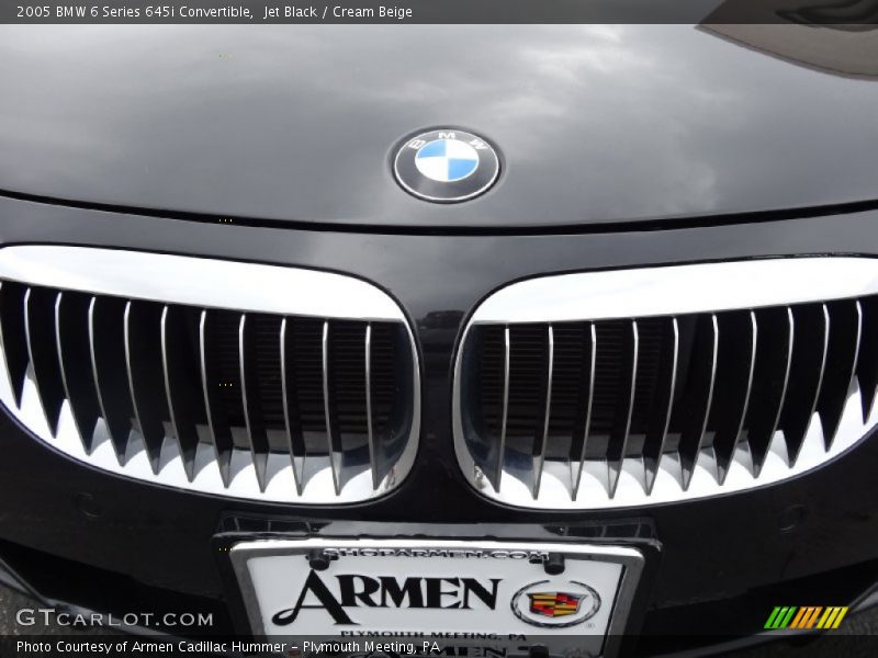 Jet Black / Cream Beige 2005 BMW 6 Series 645i Convertible