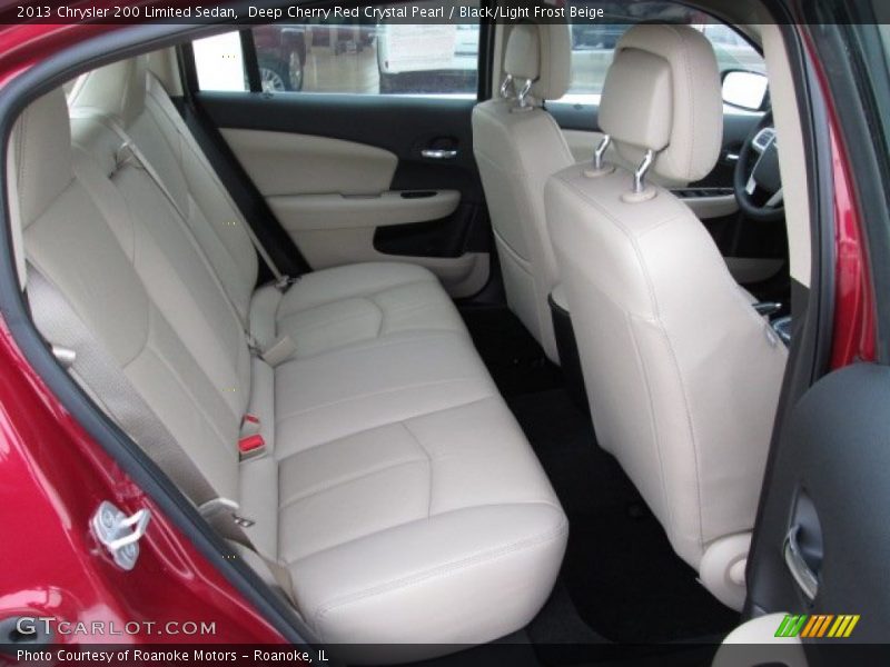 Deep Cherry Red Crystal Pearl / Black/Light Frost Beige 2013 Chrysler 200 Limited Sedan
