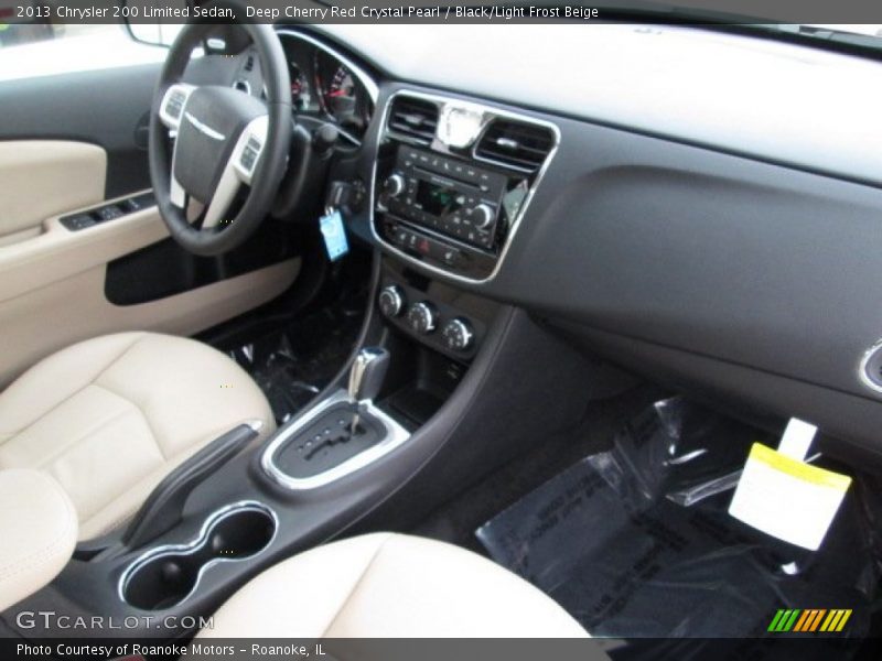 Deep Cherry Red Crystal Pearl / Black/Light Frost Beige 2013 Chrysler 200 Limited Sedan
