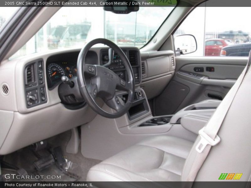 Carbon Metallic / Dark Pewter 2005 GMC Sierra 2500HD SLT Extended Cab 4x4
