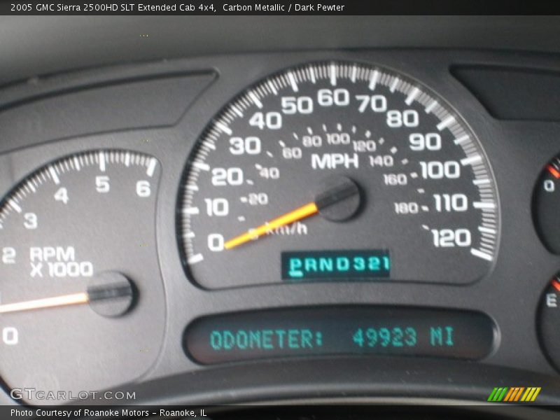 Carbon Metallic / Dark Pewter 2005 GMC Sierra 2500HD SLT Extended Cab 4x4