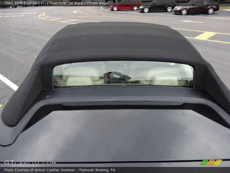 Jet Black / Cream Beige 2005 BMW 6 Series 645i Convertible