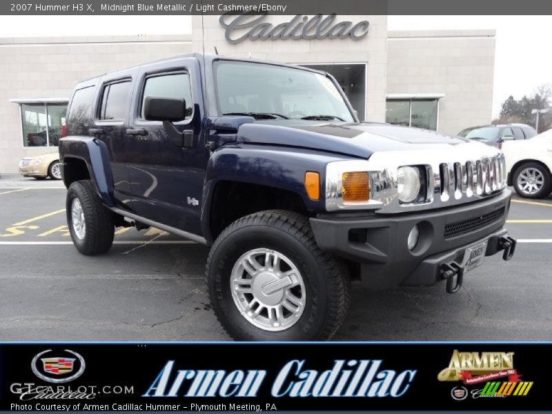 Midnight Blue Metallic / Light Cashmere/Ebony 2007 Hummer H3 X