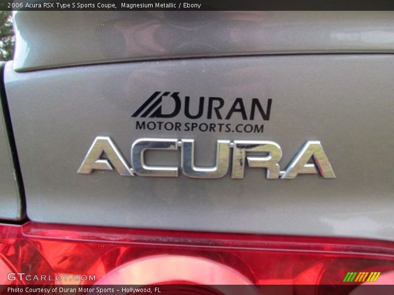 Magnesium Metallic / Ebony 2006 Acura RSX Type S Sports Coupe
